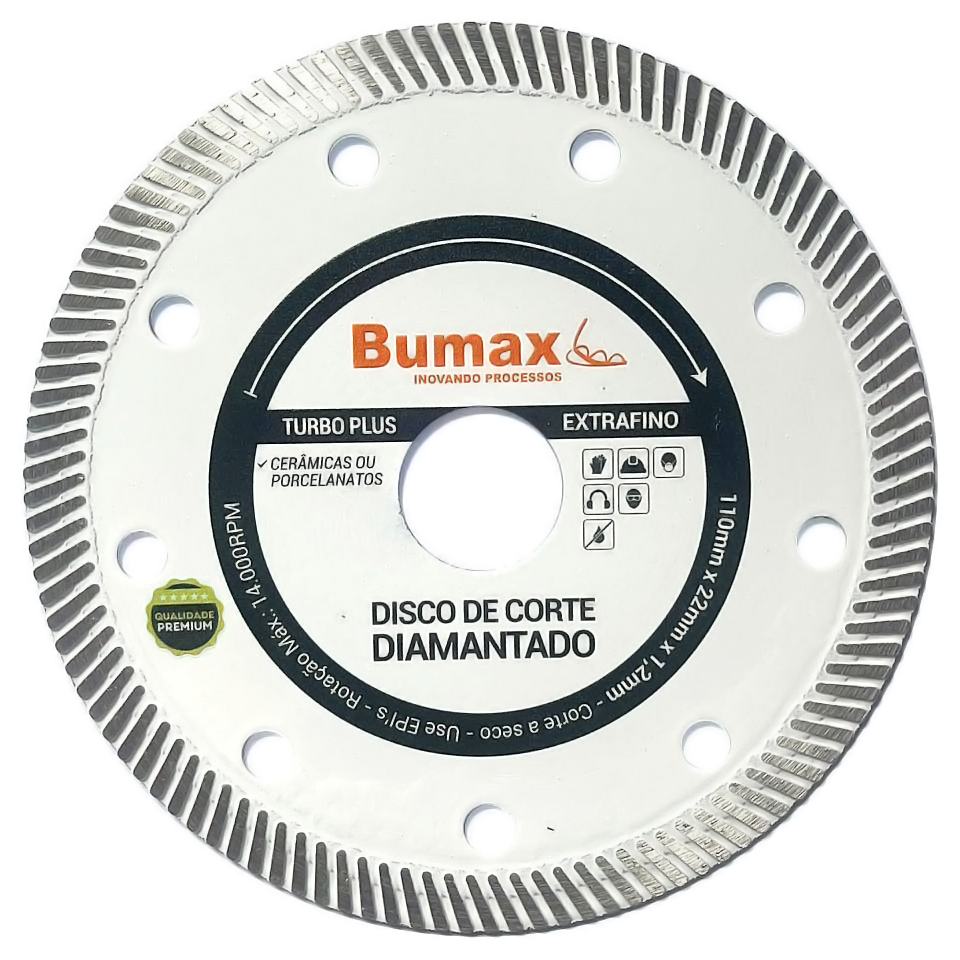 Disco de Corte Diamantado Turbo Plus