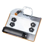 Suporte de esmerilhadeira para corte e chanfro, ideal para profissionais que buscam precisão e segurança nos trabalhos com ferramentas elétricas.
